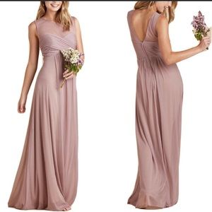 Birdie Grey mauve bridesmaid dress